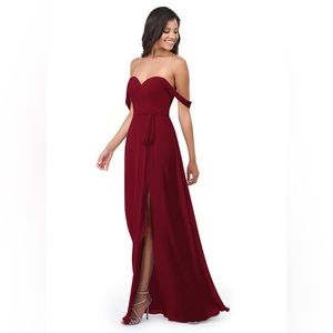 Azazie Burgundy Bridesmaid Dress